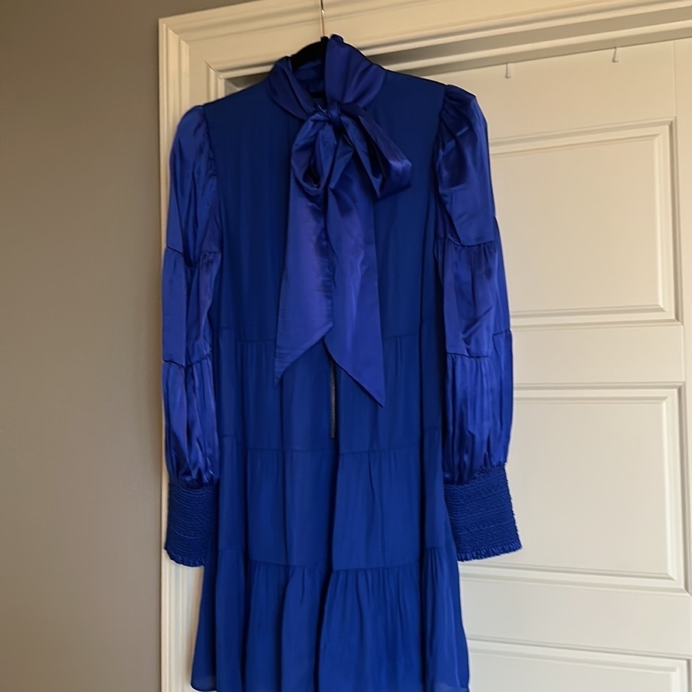 Alice and Olivia Karena Bow Back Tiered Dress - Picture 5 of 8